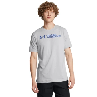 【UNDER ARMOUR】UA官方直營 男 SLICED WORDMARK 短袖T-Shirt_1386807-011(灰色)