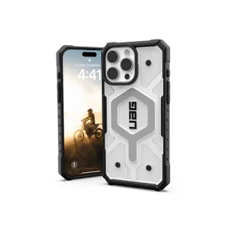 【UAG】iPhone 16 Pro Max 磁吸耐衝擊經典保護殼-透明（灰圈）(支援MagSafe無線充電)