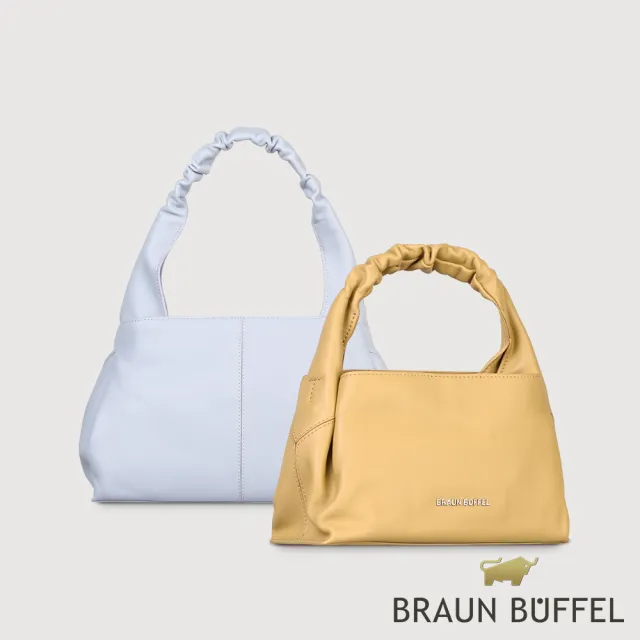 【BRAUN BUFFEL 德國小金牛】薇拉-A 附背帶小肩包-黑色(BF850-51-BK) 女包送禮推薦