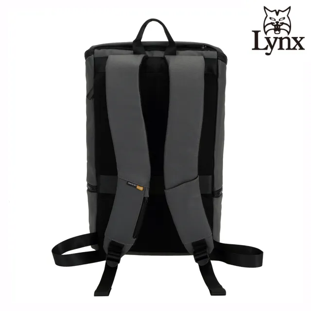 【Lynx】美國山貓旅行休閒防潑水多隔層機能布包 後背包(深灰色)