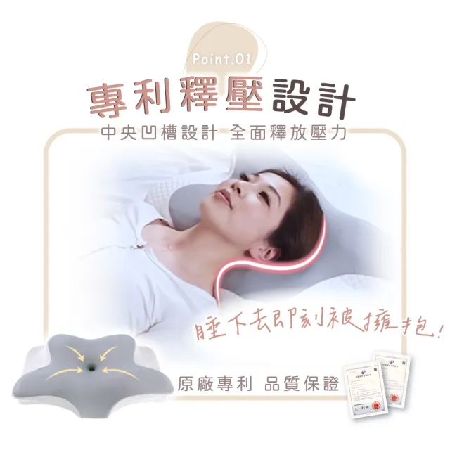 【Pure Sleep】純好眠蝶翼釋壓枕芯(記憶枕 護頸枕頭 萊賽爾天絲 貼合肩頸 側睡枕 蝶型枕 枕頭)