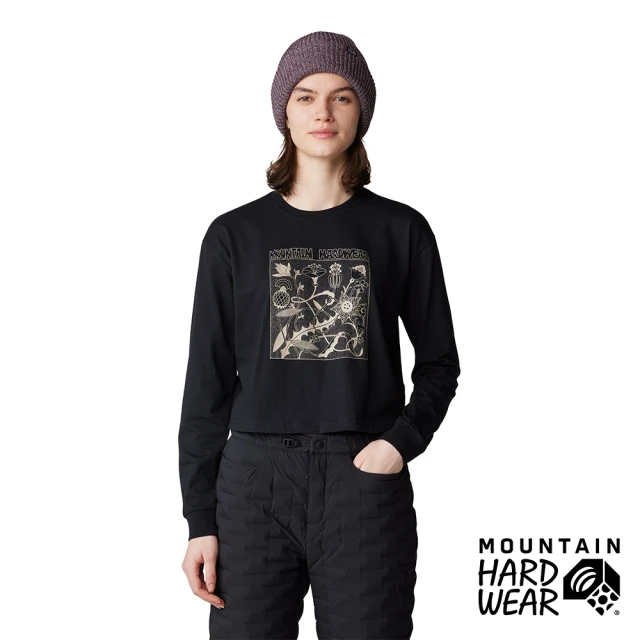 Mountain Hardwear Wild Flowers™ Boxy Crop Long Sleeve 野花寬鬆短版長袖 女款 黑色 #2079951