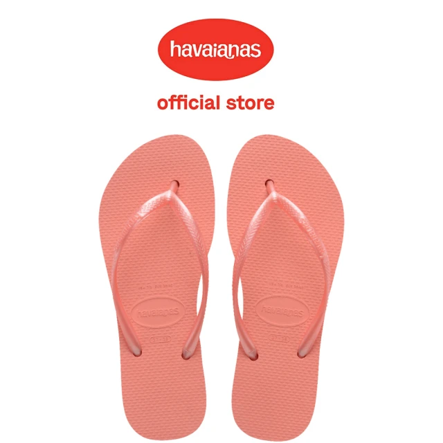 havaianas 哈瓦仕 拖鞋 女鞋 夾腳拖 厚底3cm Slim Flatform 珊瑚粉 4144537-5567W(哈瓦士)