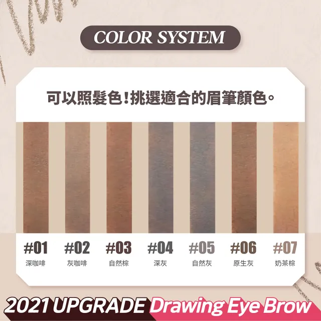 【ETUDE】素描高手造型眉筆8入組