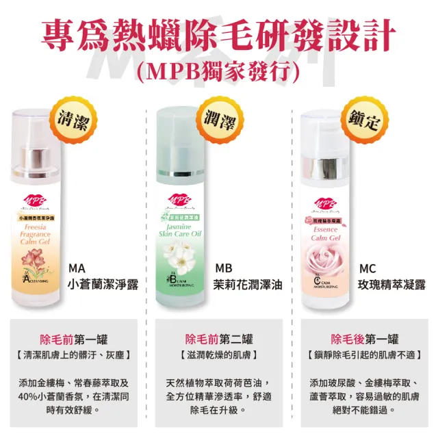 【MPB巴黎小姐】除毛保養護理組(除毛 除毛保養 除毛護理 雷射除毛 去毛 脫毛 凝露 母親節禮物)