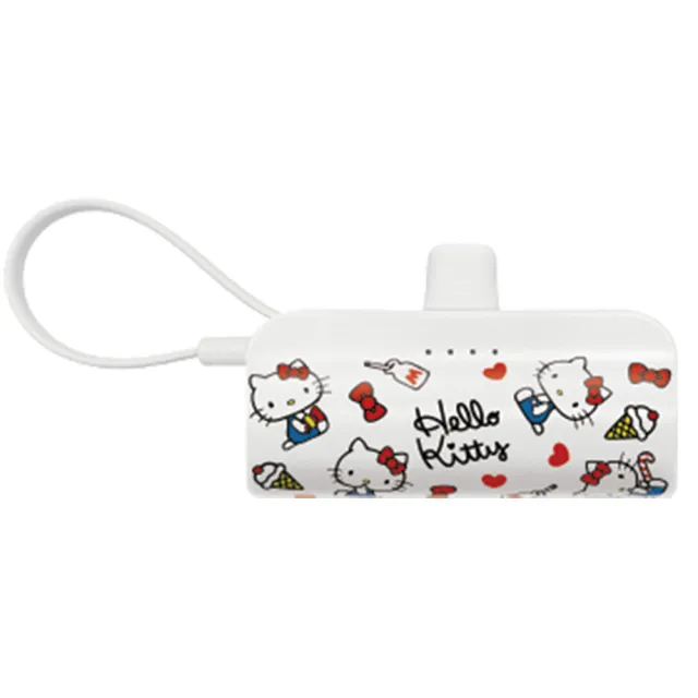 【HongXin】Hello Kitty KPB-2300 5000mAh 快充直插式口袋行動電源(TYPE-C接頭)