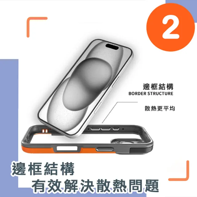 【爾本】iPhone 16 俏皮輕量 柔韌TPU散熱邊框保護殼