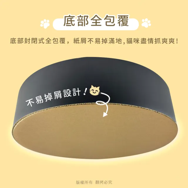 【貓本屋】圓形貓抓板下凹式圓形貓窩(XL大號)