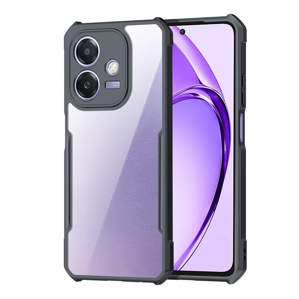 【XUNDD 訊迪】OPPO A3x 軍事防摔 鏡頭全包覆 清透保護手機殼-夜幕黑