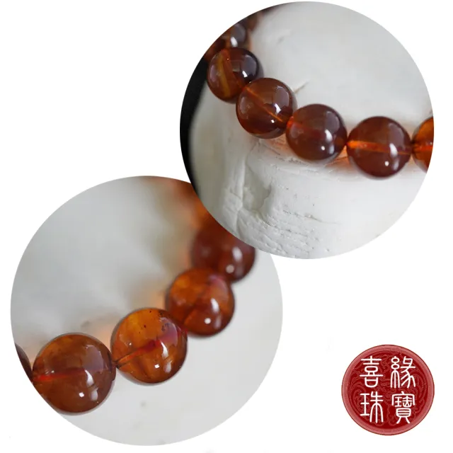 【喜緣玉品】天然琥珀手珠(11mm)