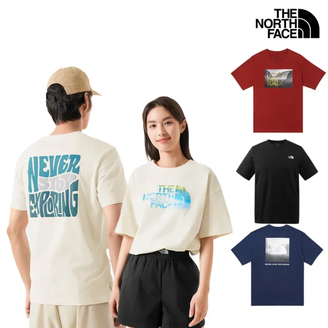 【The North Face 官方旗艦】嚴選男女款短Tee-純棉/吸濕排汗/透氣(多款可選)