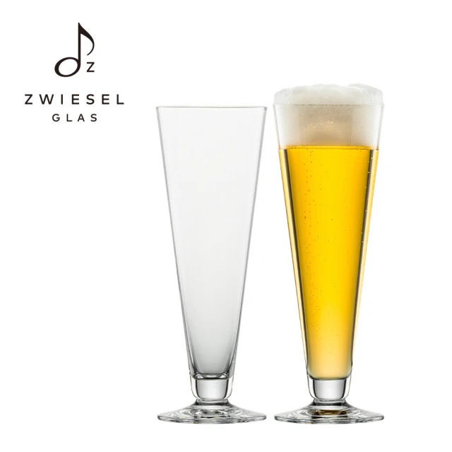 ZWIESEL GLAS 蔡司 Pilsner Beer 皮爾森啤酒杯 410ml 2入組(紅酒杯/白酒杯/玻璃杯/水晶杯)