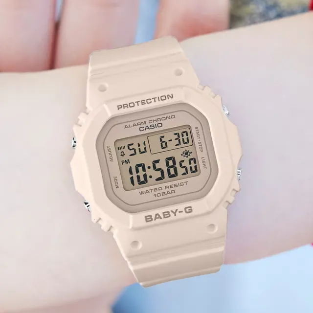 【CASIO 卡西歐】BABY-G 纖薄輕巧電子手錶 618 送禮(BGD-565U-4)
