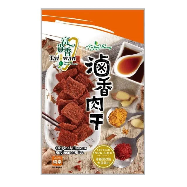 【富貴香】素肉乾系列-全素新包裝180g-260g(6包-口味任選)