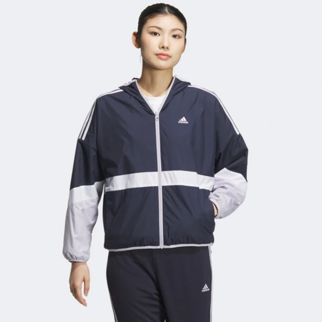 adidas 愛迪達 外套 女款 運動外套 風衣外套 防曬 TEAM WD JKT 藍 JG3387