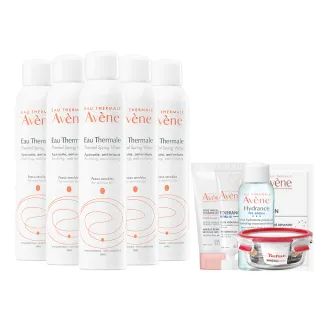 【Avene 雅漾官方直營】活泉水穩膚噴霧300mlx5入組(保濕化妝水/舒緩乾癢敏弱)