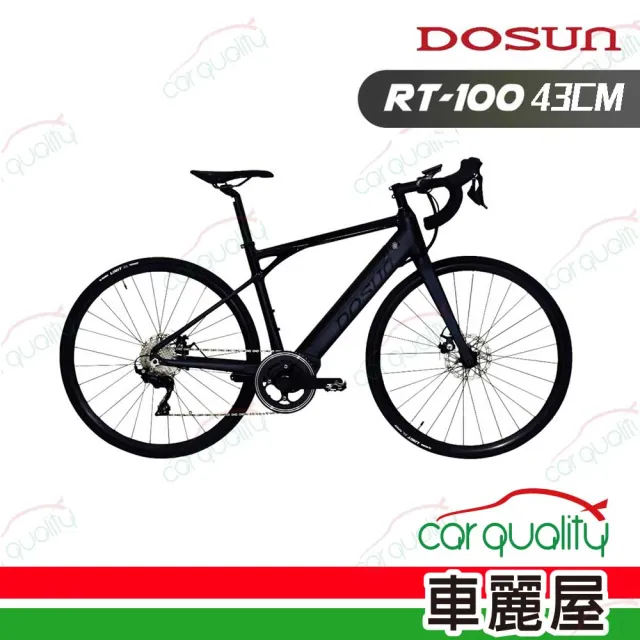 【DOSUN】電動輔助自行車/腳踏車 RT100 43CM 油壓碟 黑(車麗屋)