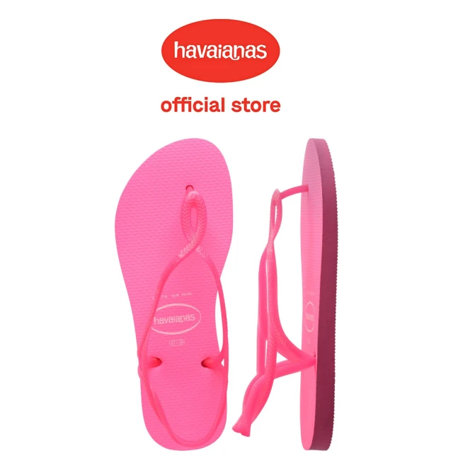 havaianas 哈瓦仕 涼鞋 女鞋 拖鞋 夾腳拖 Luna Neon 螢光桃紅 4149134-5784W(哈瓦士)