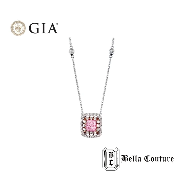 BELLA COUTURE JEWELRY 枕形GIA粉鑽項鍊(枕形 GIA 粉鑽項鍊)