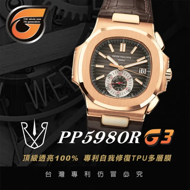 【RX8-G3】第7代保護膜 Patek Philippe百達翡麗 膠帶款 系列腕錶、手錶貼膜(不含手錶)