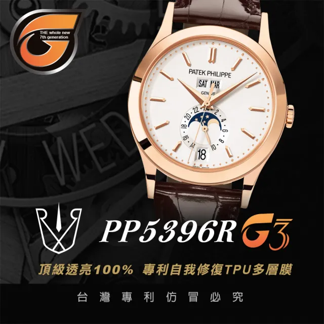 【RX8-G3】第7代保護膜 Patek Philippe百達翡麗 膠帶款 系列腕錶、手錶貼膜(不含手錶)