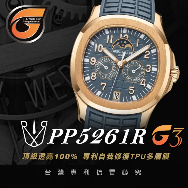 【RX8-G3】第7代保護膜 Patek Philippe百達翡麗 膠帶款 系列腕錶、手錶貼膜(不含手錶)