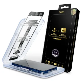 【hoda】iPhone 16 / 15 系列 AR抗反射抗藍光玻璃保護貼(德國萊因 RPF 20認證)  