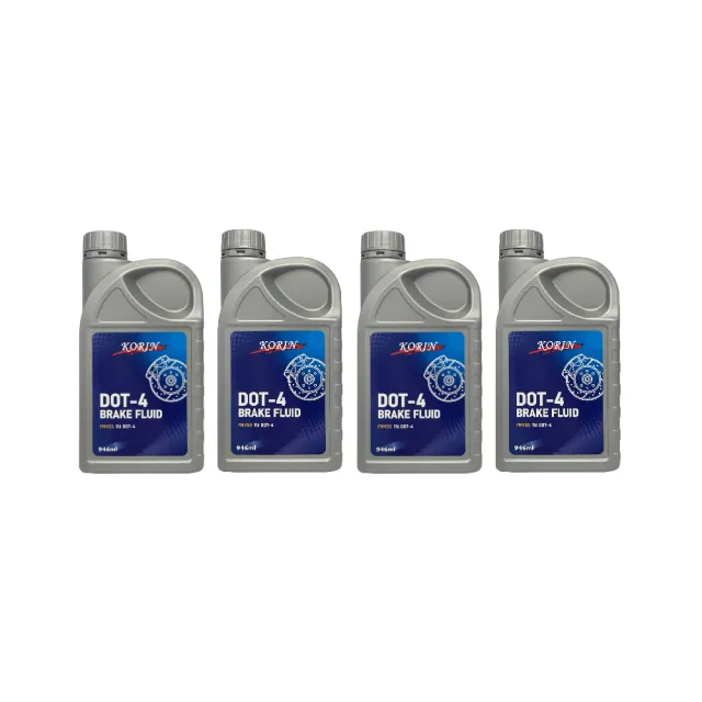 【Korin】煞車油DOT-4 946ml*4入/箱(沸點高 耐水性佳 無腐蝕作用)