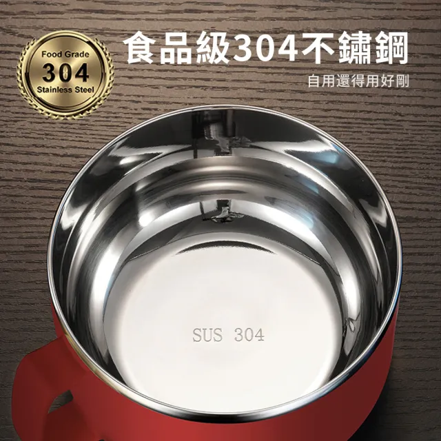 【SUNORO】304不鏽鋼保溫便當盒 1000ml大容量泡麵碗 密封防漏飯盒 隔熱餐盒 附摺疊餐具保溫袋 上班族學生