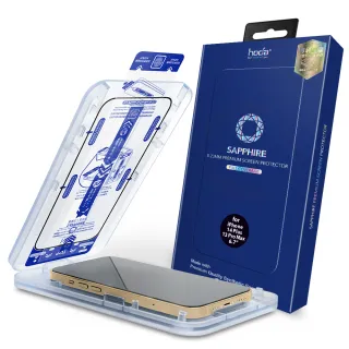 【hoda】iPhone 16 / 15 系列 藍寶石螢幕保護貼(附無塵太空艙貼膜神器)  