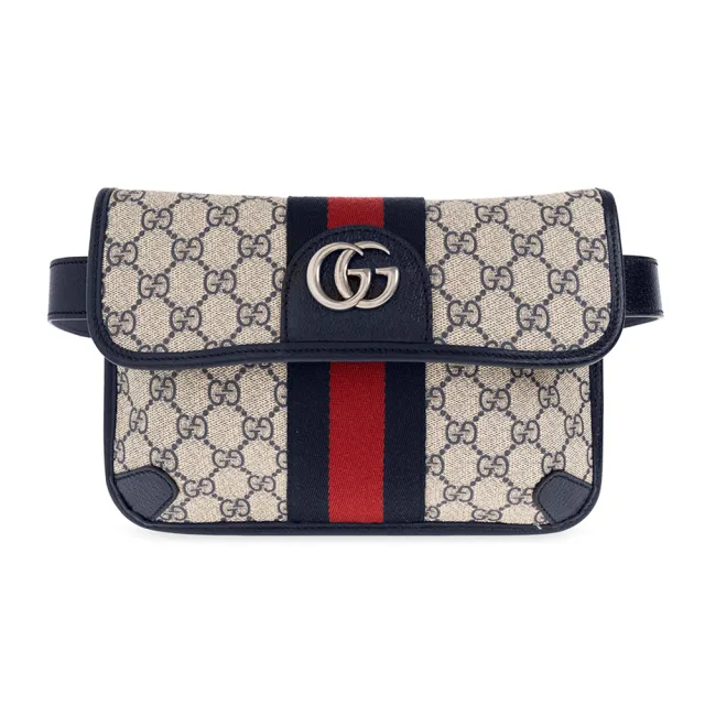 【GUCCI 古馳】493930/674081 經典GG Supreme帆布belt bag系列斜背胸/腰包(款式任選)