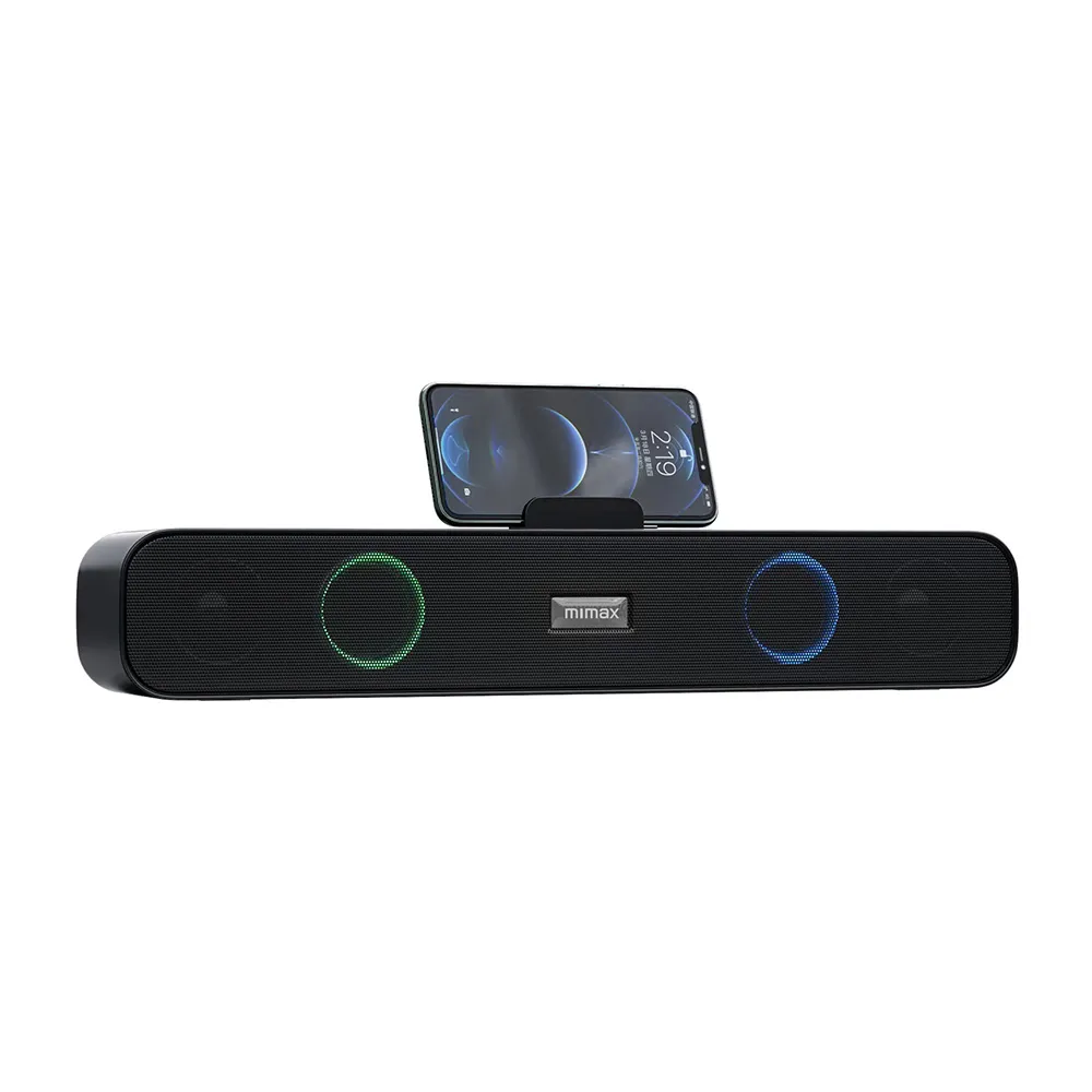 【小米有品】米覓 mimax 重低音霸雙喇叭藍芽音箱(音響 藍芽 soundbar 藍芽音響 喇叭 RGB燈效)