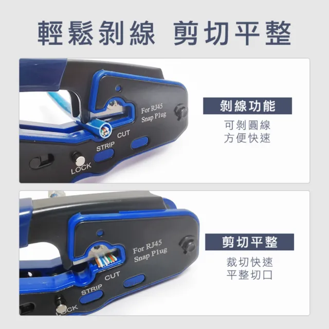【MASTER】網路線接頭 RJ45壓接鉗 剝線鉗 網路線頭 壓接鉗 電纜剝線鉗 618-CAT567(水晶頭壓接鉗 網路工具)