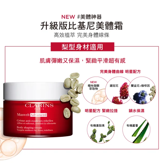 【CLARINS 克蘭詩】升級版比基尼美體霜200ml(美體神器)