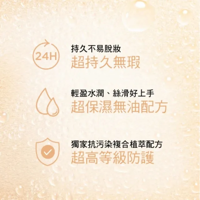 【CLARINS 克蘭詩】24H持久霧光粉底30ml(持久粉底液)