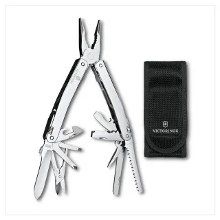 【VICTORINOX 瑞士維氏】Swiss Tool Spirit MX工具鉗 105mm/24用/銀(3.0224.MN)