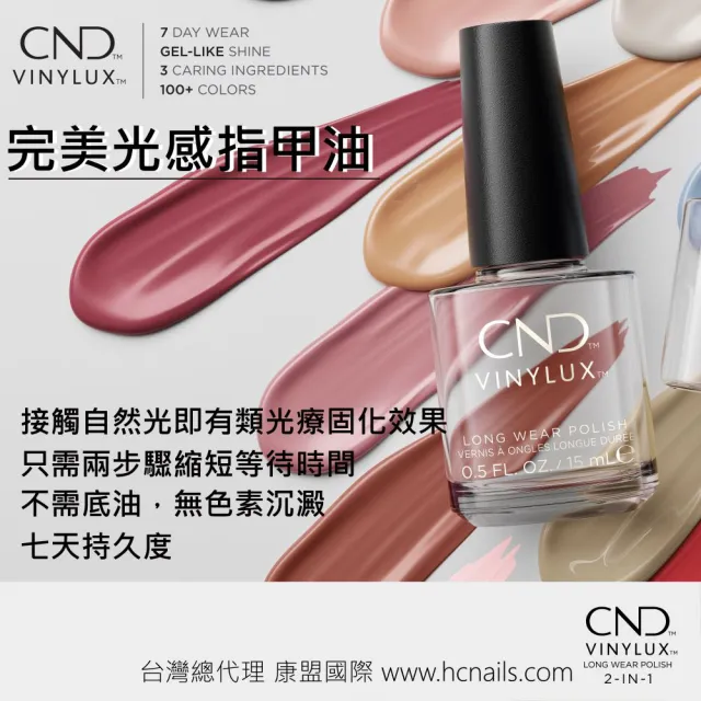 【CND】VINYLUX 完美光感指甲油 動態二元性系列 15ml(類光療/美甲)