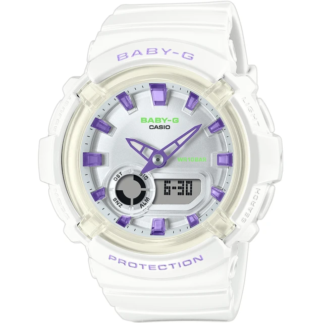 CASIO 卡西歐 BABY-G 舞池霓虹燈概念雙顯手錶(BGA-280DN-7A/速)