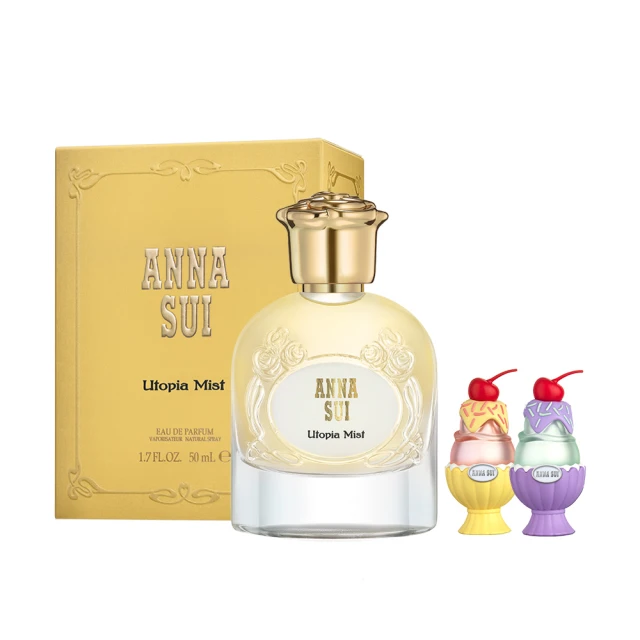 ANNA SUI 安娜蘇ANNA SUI 安娜蘇 奇境夢遊淡香精50ml-迷霧烏托邦(贈隨機小香2瓶.專櫃公司貨)