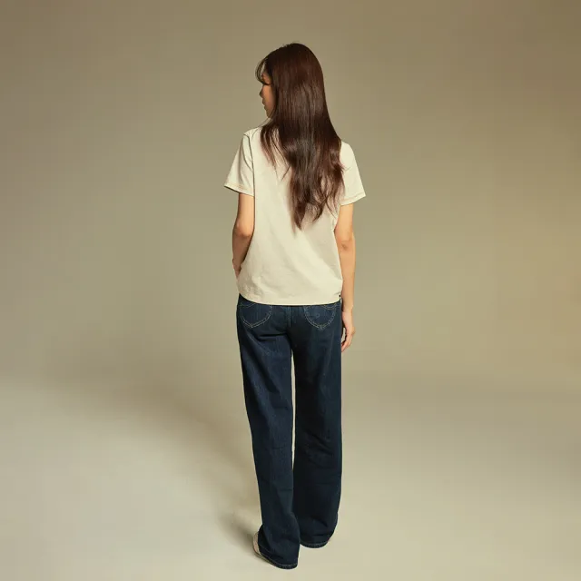【Lee】女裝 牛仔褲 / 428 高腰舒適直筒 深藍洗水(LB417123309)