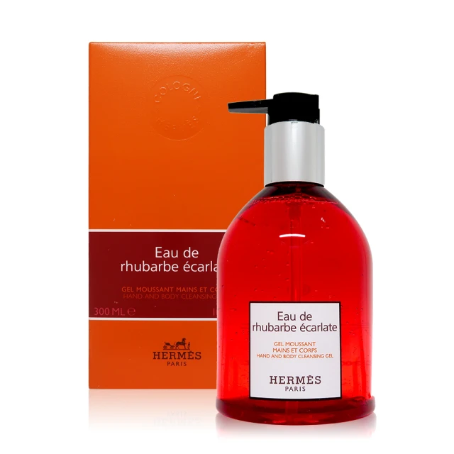 Hermes 愛馬仕 Eau de rhubarbe ecarlate 緋紅火參泡沫洗手兼身體沐浴露 300ml(平行輸入)