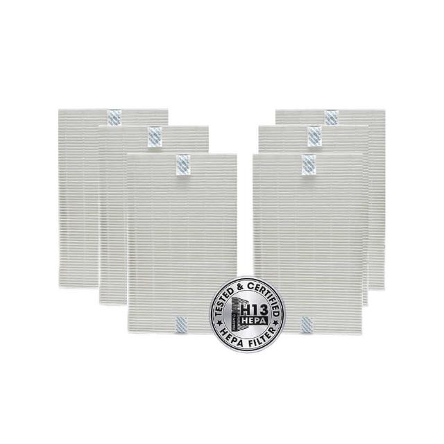 【PUREBURG】6入組-適用Honeywell HPA-100 HAP-200 300 Insight5150 5250 5350 空氣清淨機濾網