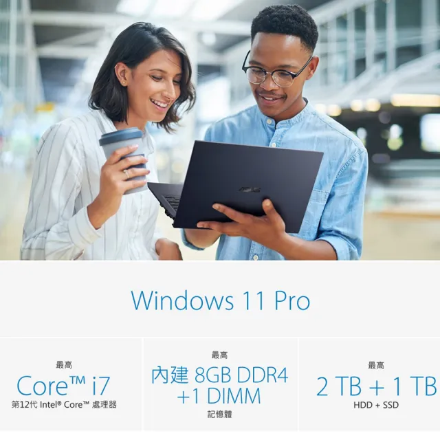 【ASUS】筆電包/滑鼠組★15.6吋i7商用筆電(B1508CBA_T-0221A1255U/i7-1255U/8G/512G/W11P)