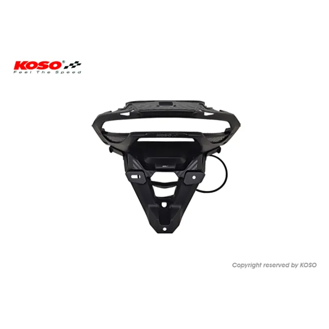 【KOSO】FORCE 2.0 短版後牌照架 後牌架 車牌架(YAMAHA FORCE 155 2.0 後短牌照板/含刀刃牌照燈)