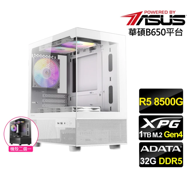 華碩平台 R5六核{峰火戰將}文書電腦(R5 8500G/B650/32G D5/1TB)