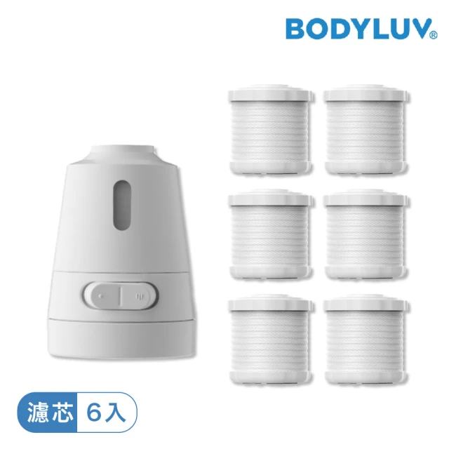 BODYLUV 廚房水龍頭過濾器專業版(固定型) +專業版濾芯6入