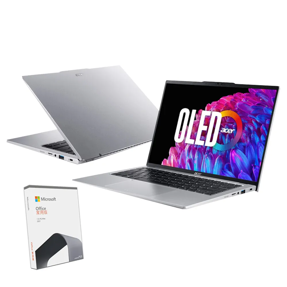 【Acer 宏碁】Office2021組★14吋Ultra9 AI筆電(Swift Go/SFG14-73-9896/Ultra 9-185H/32G/1T/W11/OLED)