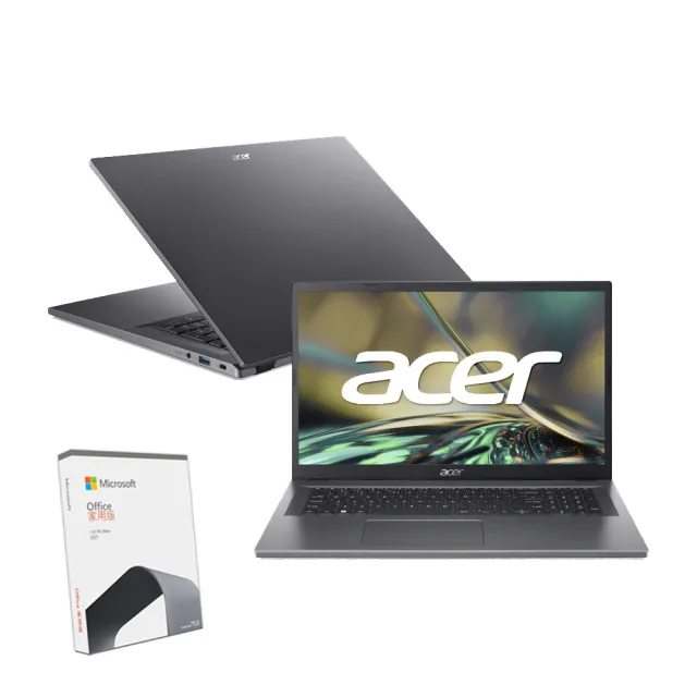 【Acer 宏碁】Office2021組★17.3吋N200文書筆電(Aspire 3/A317-55P-P6RJ/N200/8G/512G SSD/W11)