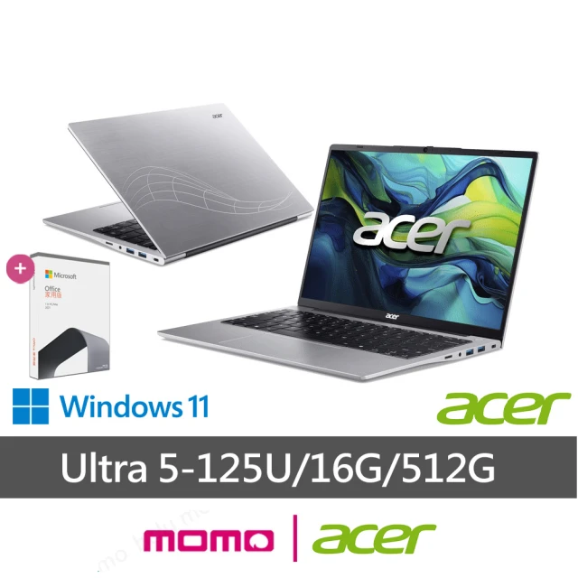 Acer 宏碁 Office2021組★14吋Ultra9觸