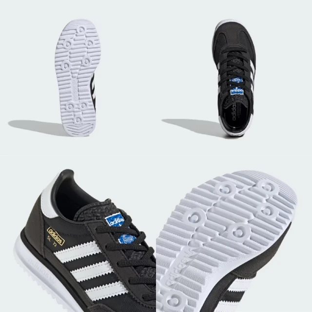 adidas 愛迪達 童鞋 SL 72 RS C 中童 黑 白 藍 復古 厚底 休閒鞋 愛迪達(IH2982)